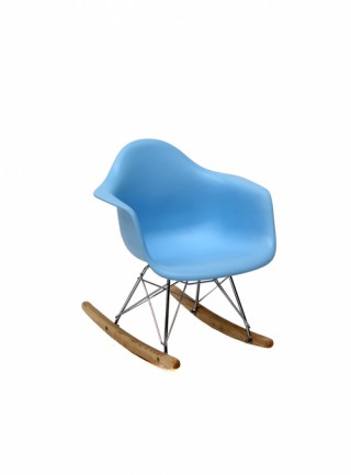 Silla Berlín Kids Mecedora Con Descansabrazos Color Azul