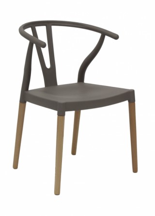 SILLA COPENHAGUE POLIPROPILENO BISCUIT