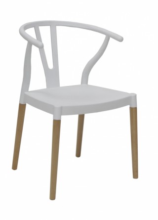 SILLA COPENHAGUE POLIPROPILENO BLANCA